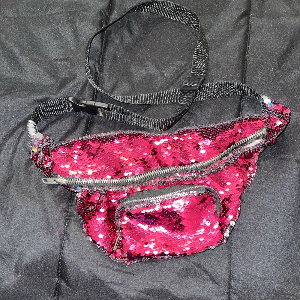 Pink Sequin Fanny Pack